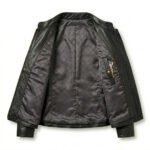 Elegant Black Diamond Quilted Jacket for Women | MAS Leather Garments - Image 3