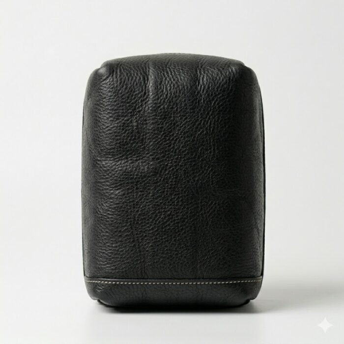 Premium Black Genuine Leather Toiletry Bag | MAS Leather Garments - Image 3