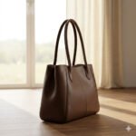 Premium Brown Genuine Leather Tote Bag Women's Everyday Carry | MAS Leather Garments - Image 4