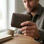 Premium Brown Distressed Genuine Leather Trifold Wallet | MAS Leather Garments - Image 3