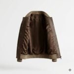 Premium Beige Cream Genuine Leather Women's Varsity Jacket | MAS Leather Garments - Image 2