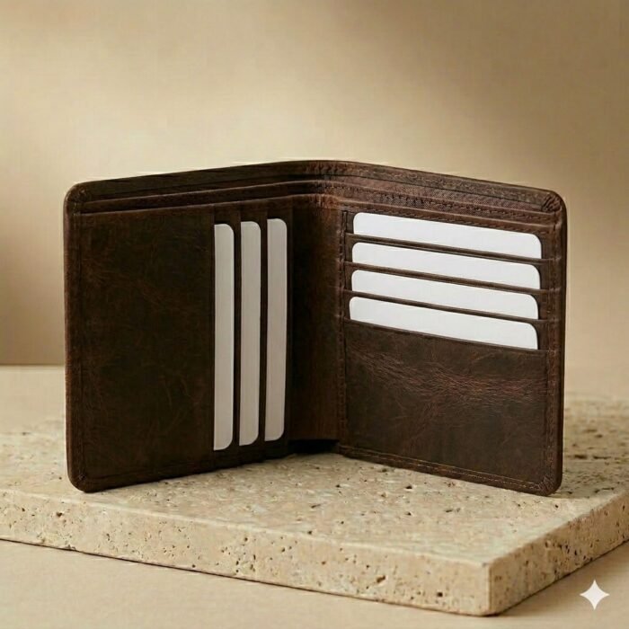 Premium Brown Genuine Leather Wallet | MAS Leather Garments - Image 6