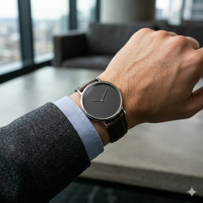 Handcrafted Brown Genuine Leather Watch Strap Essential Accessory | MAS Leather Garments - Image 2