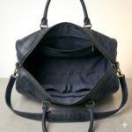 Premium Blue Genuine Leather Weekender Bag | MAS Leather Garments - Image 5