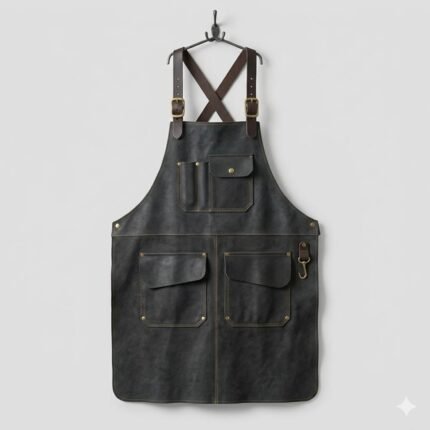 Luxury Handcrafted Genuine Leather Welding Apron Men's Workwear | MAS Leather Garments