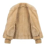 Crafted Women's Brown Embroidery Leather Jacket MAS Leather Garments Inner View