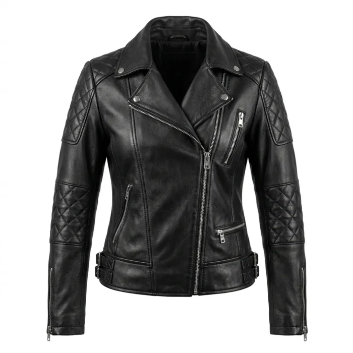 Heritage Inspired Women's Black Leather Custom Jackets MAS Leather Garments
