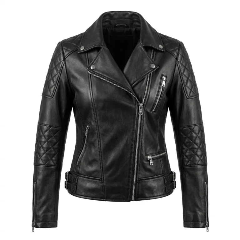 Heritage Inspired Women's Black Leather Custom Jackets MAS Leather Garments