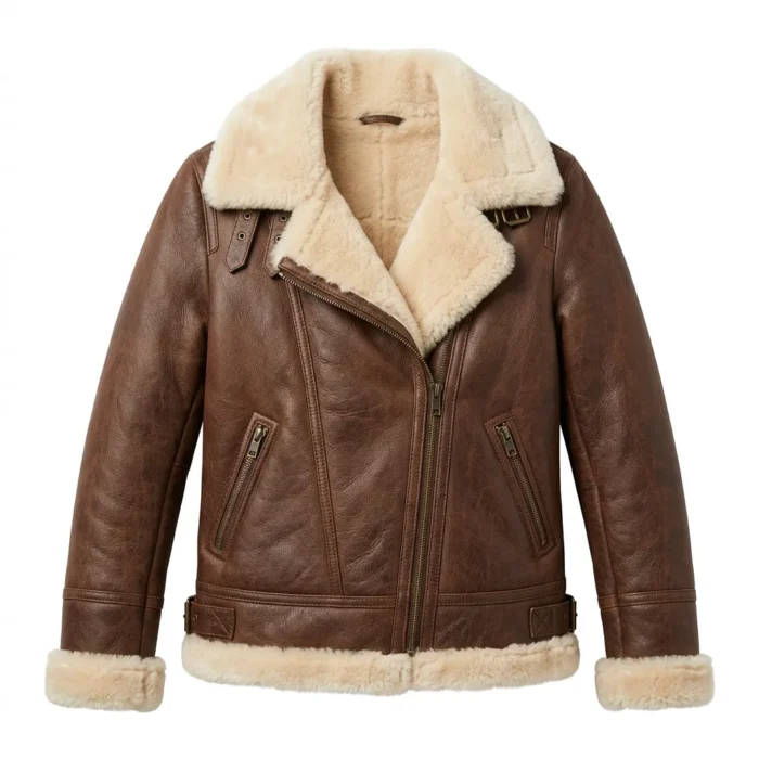 Superior Women's Brown Fur Leather Jackets MAS Leather Garments Superior Women's Brown Fur Leather Jackets MAS Leather Garments
